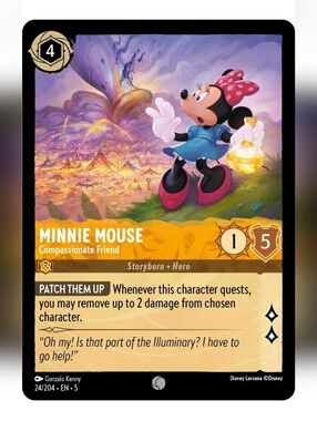 Minnie Mouse 🔥 Disneyland 🔥 Disney Lorcana Trading Card TCG